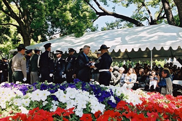 Governor Davis Attending the California Peace Officers Memorial Event in Sacramento.