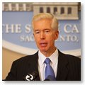 Governor Davis Holds a Press Conference Prior to the Unveiling of His Official Portrait.