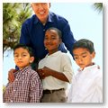 Governor Gray Davis with Southern California Kids at an Earth Day Event