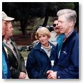 Governor Gray Davis speaking with environmental leaders in Northern California.